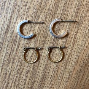 Madewell hoop earrings